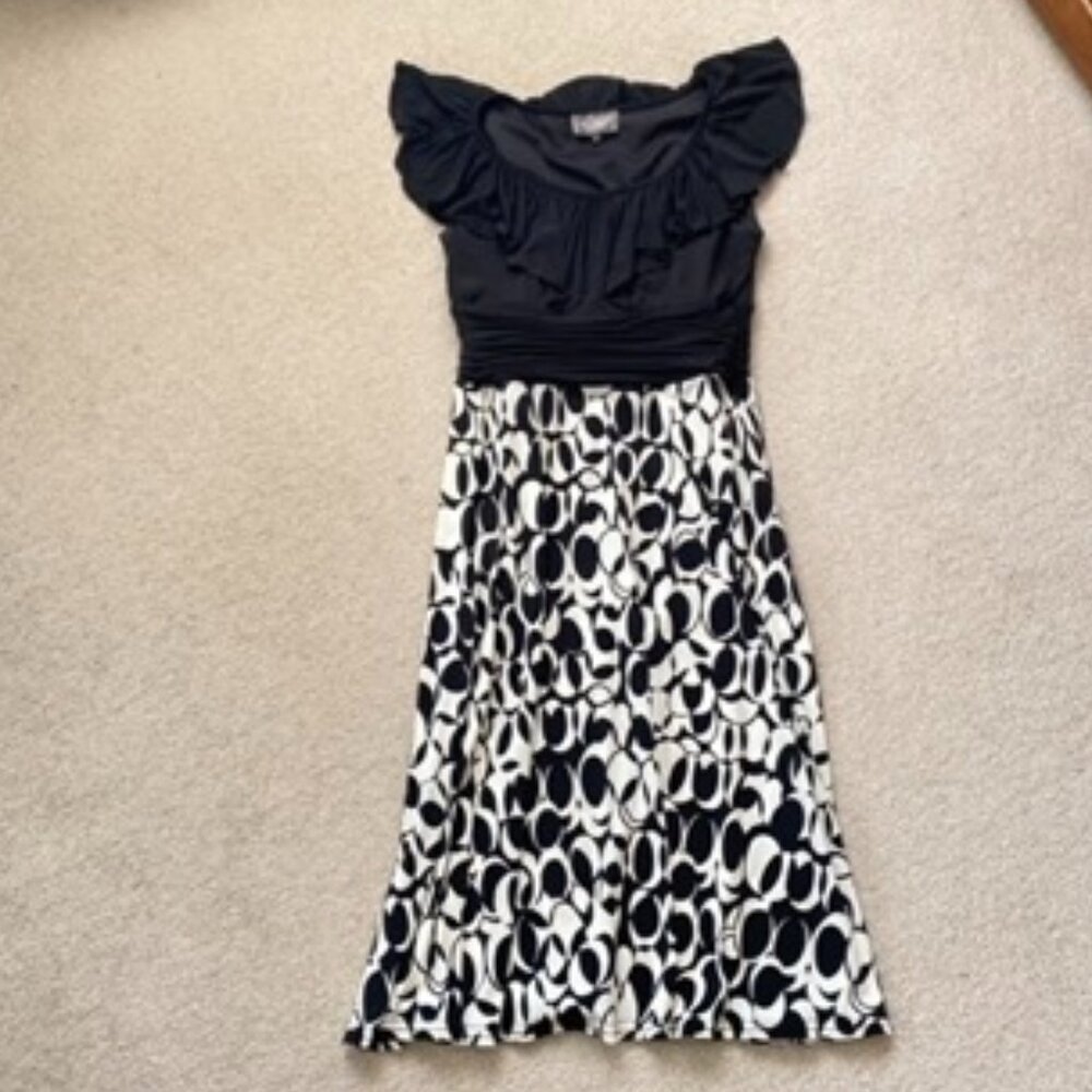 Womens ruffle sleeve dress
